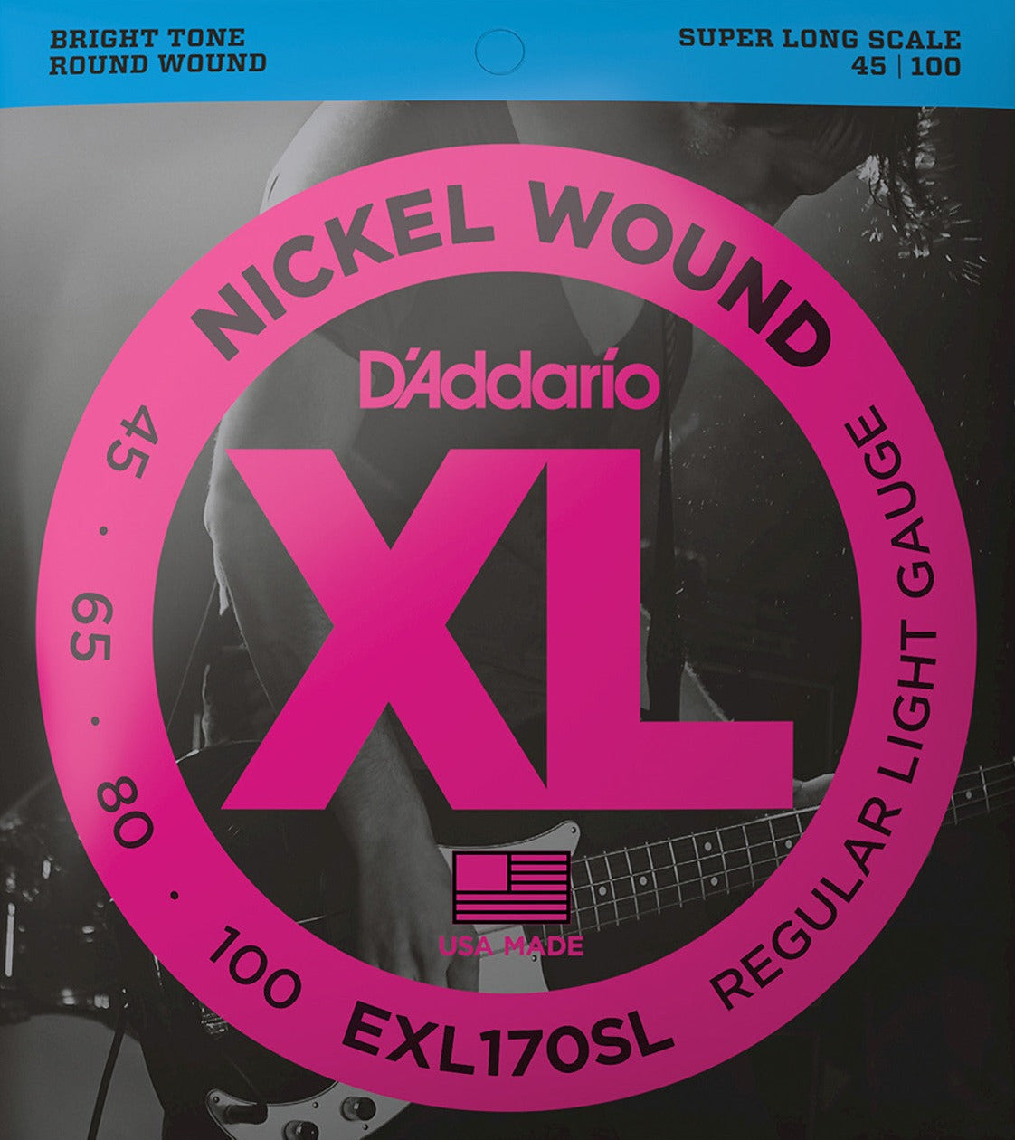 D Addario EXL170SL 45-100 Super Long Scale