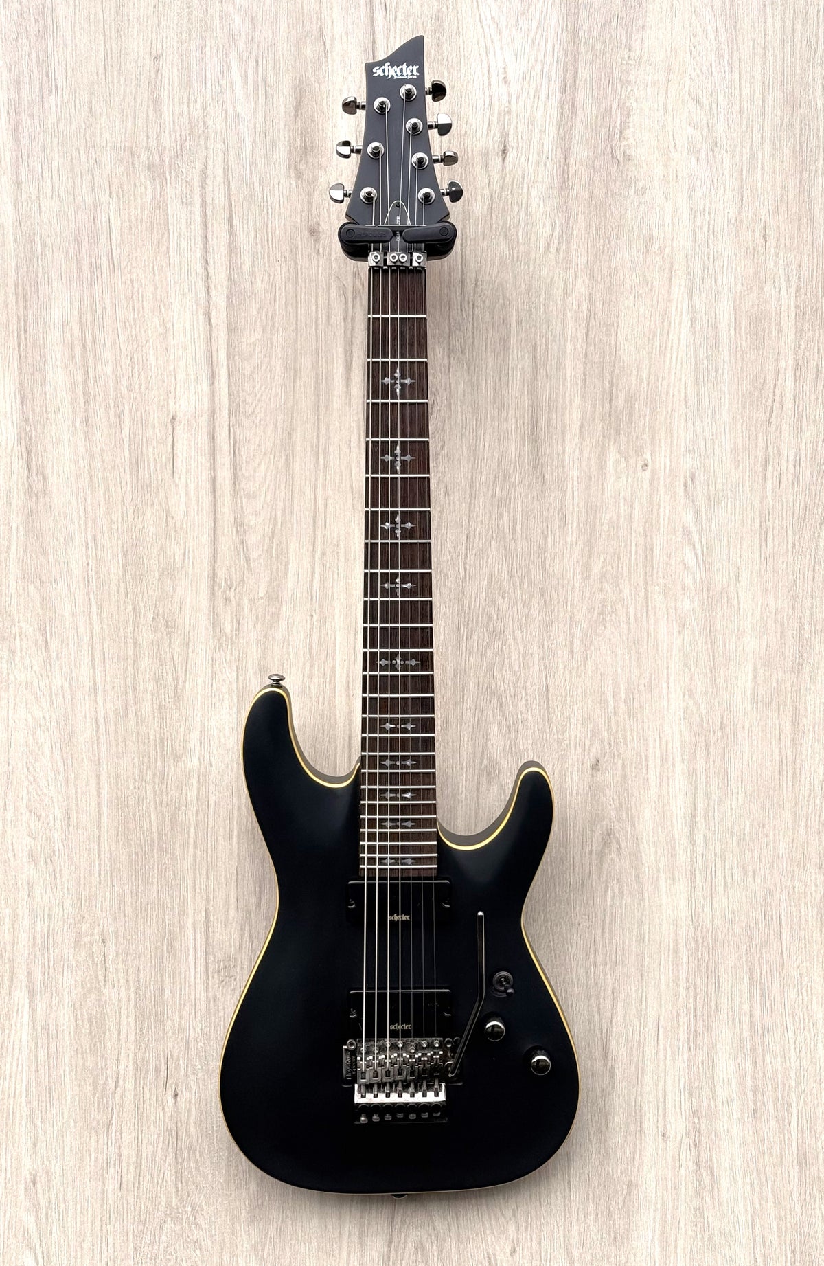 Schecter Demon 7FR Aged Black Satin 7-String Floyd Rose