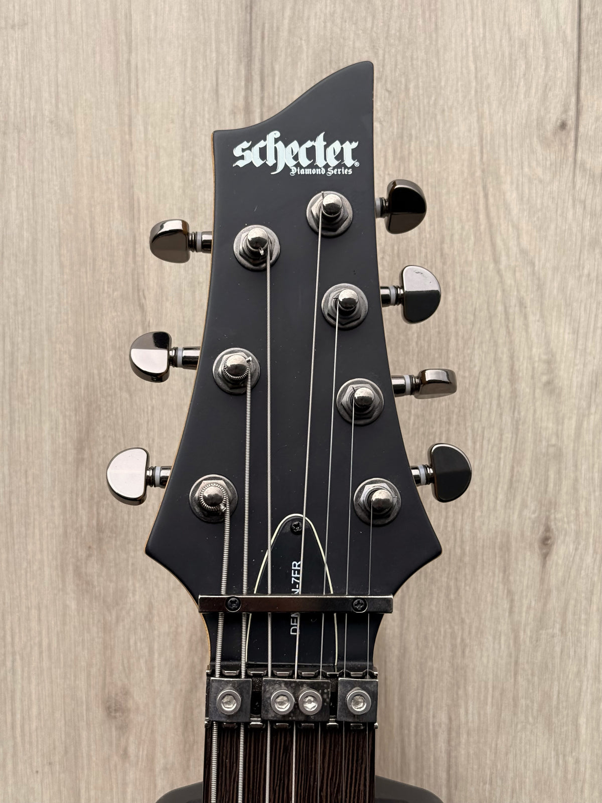Schecter Demon 7FR Aged Black Satin 7-String Floyd Rose