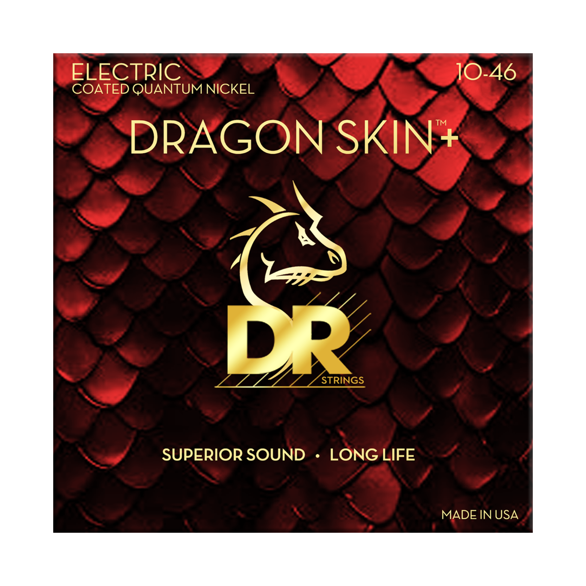 DR Strings Dragon Skin Plus Quantum Nickel Electric Guitar Medium 10-46