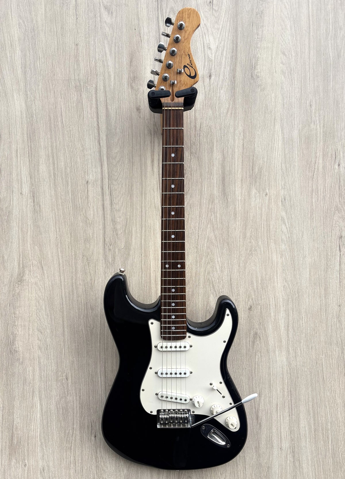 Eleca Strat-Style Guitar Black