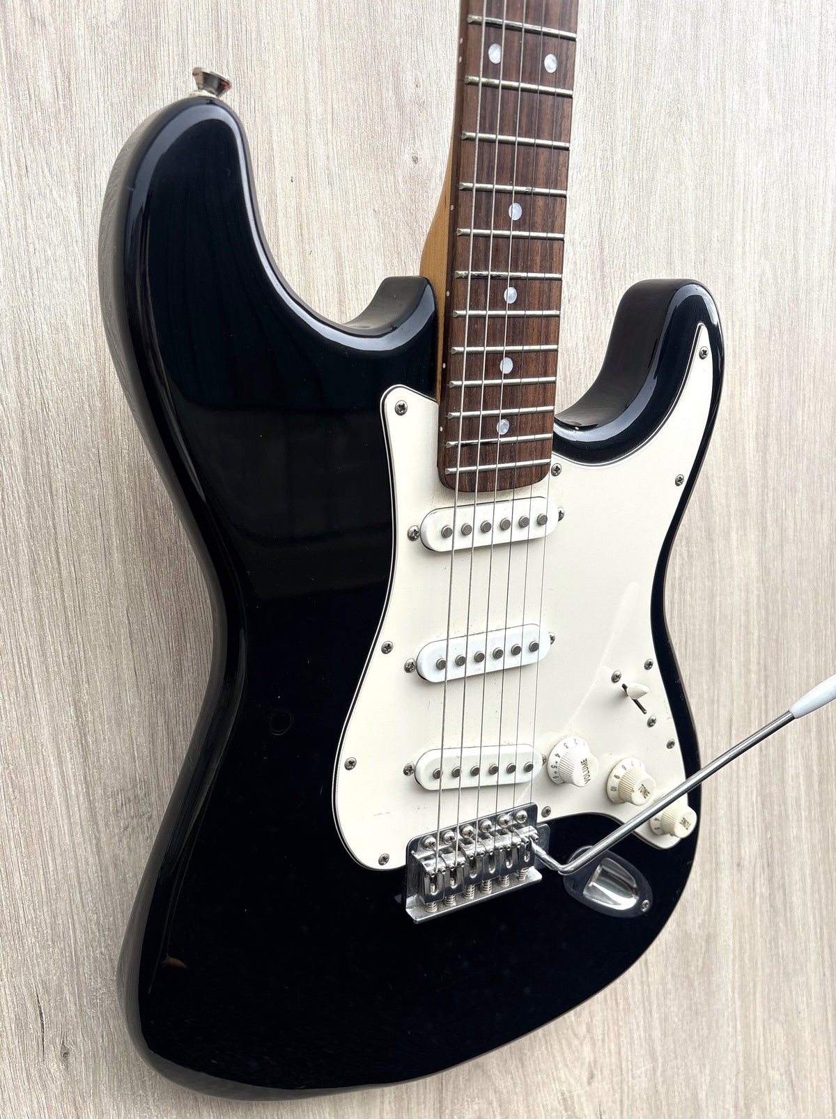 Eleca Strat-Style Guitar Black