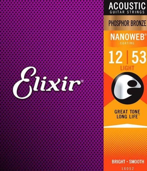 Elixir Phosphor Bronze Nanoweb 12-String Light