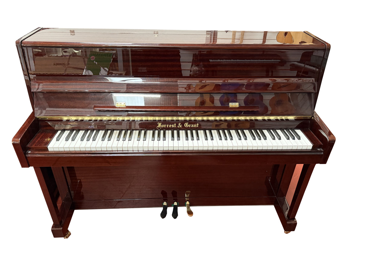 Forrest and Grant Upright Acoustic Piano Polished Mahogany