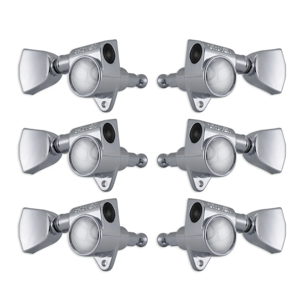 Grover Rotomatics 102 Series Chrome Set 3+3 - Keystone Buttons