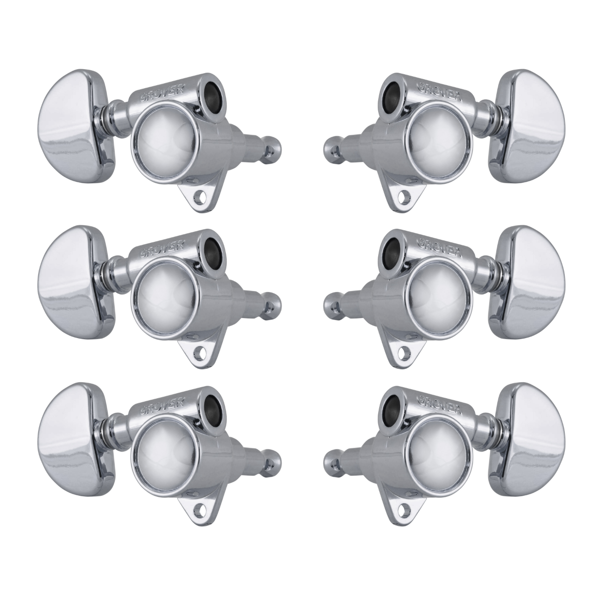 Grover Original Milk Bottle Style Rotomatics 102V Series Chrome Set 3+3