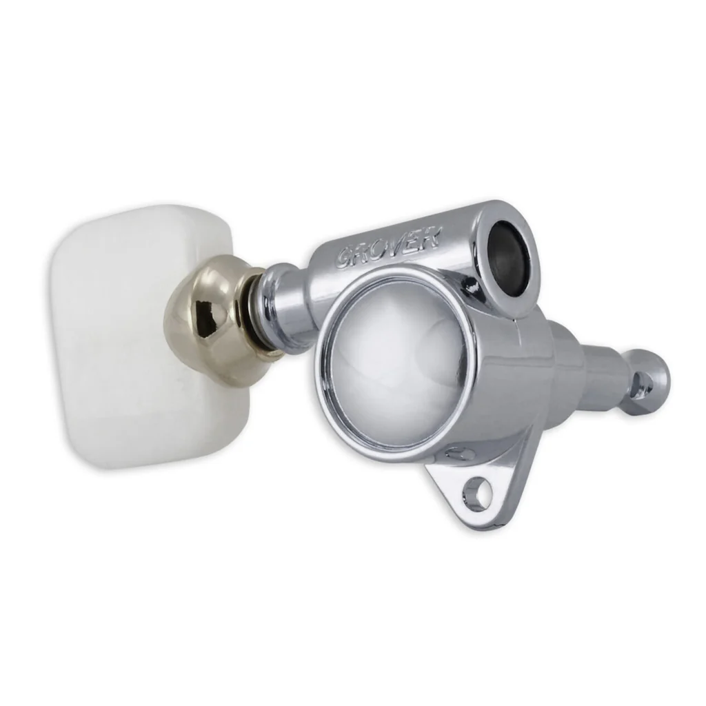 Grover Original Milk Bottle Style Rotomatics Chrome 120V Series Set 3+3 - Pearloid Buttons