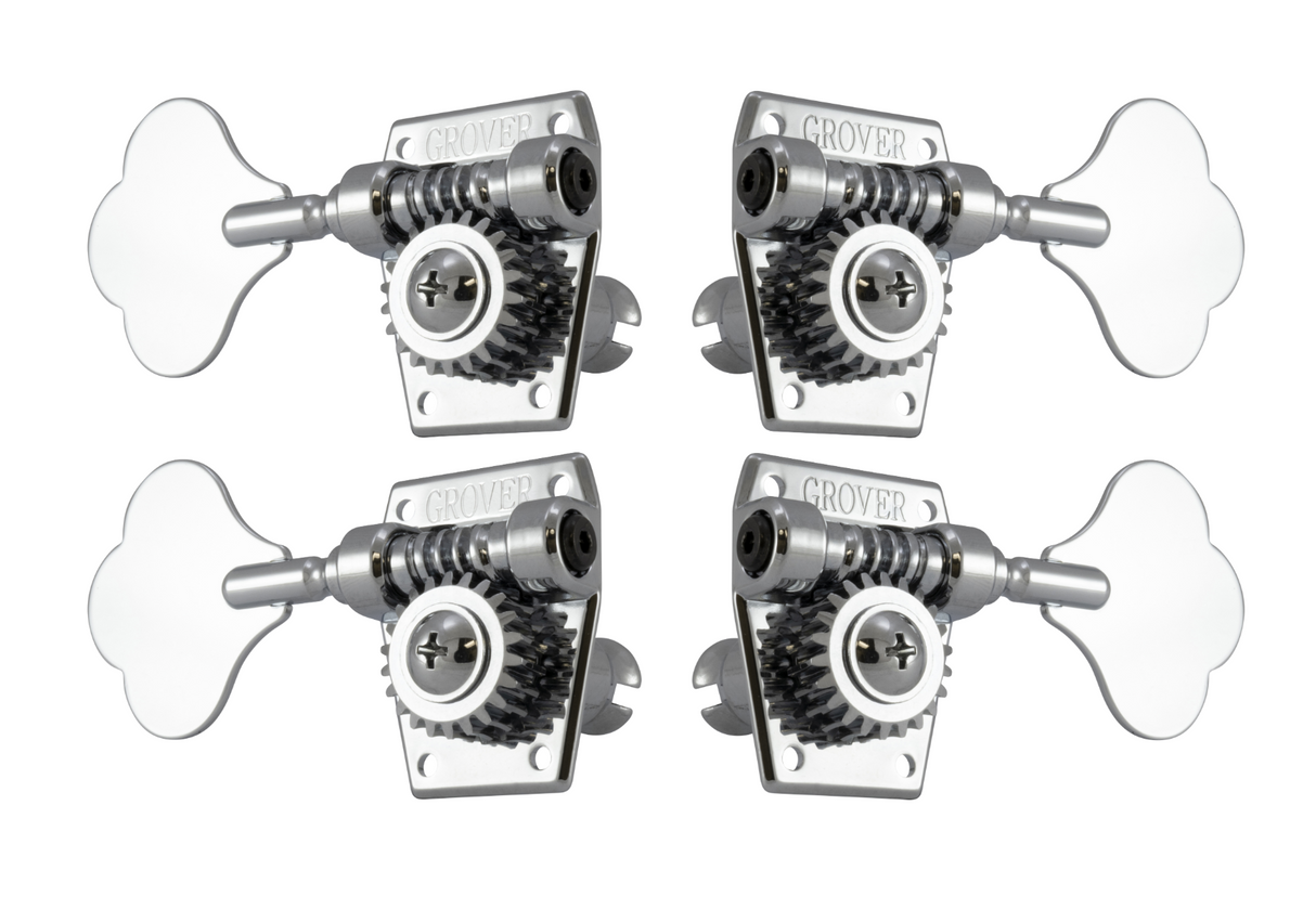 Grover Vintage Bass Chrome Set 2 + 2