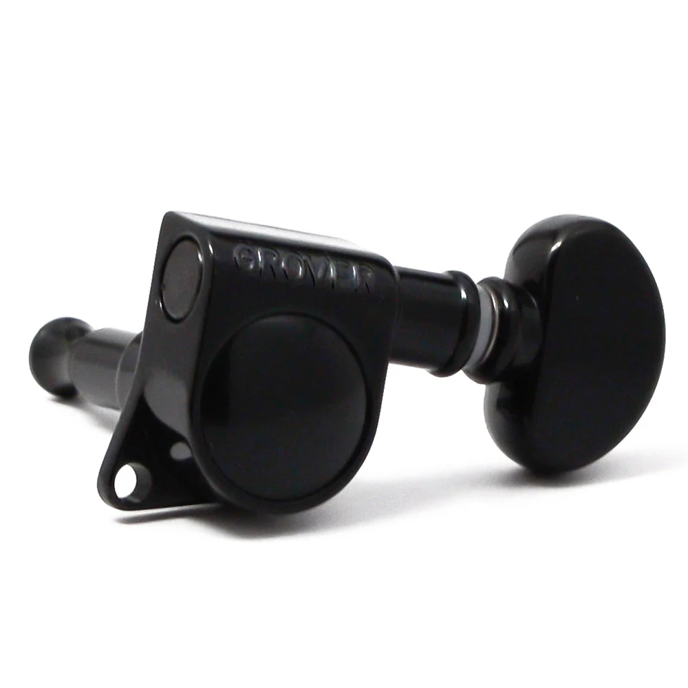 Grover Mid-Size Rotomatics 305 Series Black Chrome 3+3