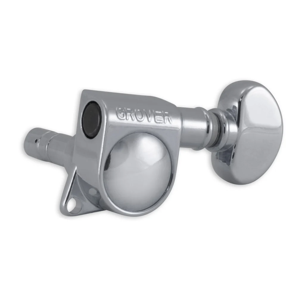 Grover Mid-Size Locking Rotomatics 406 Series Chrome Set 6-in-Line