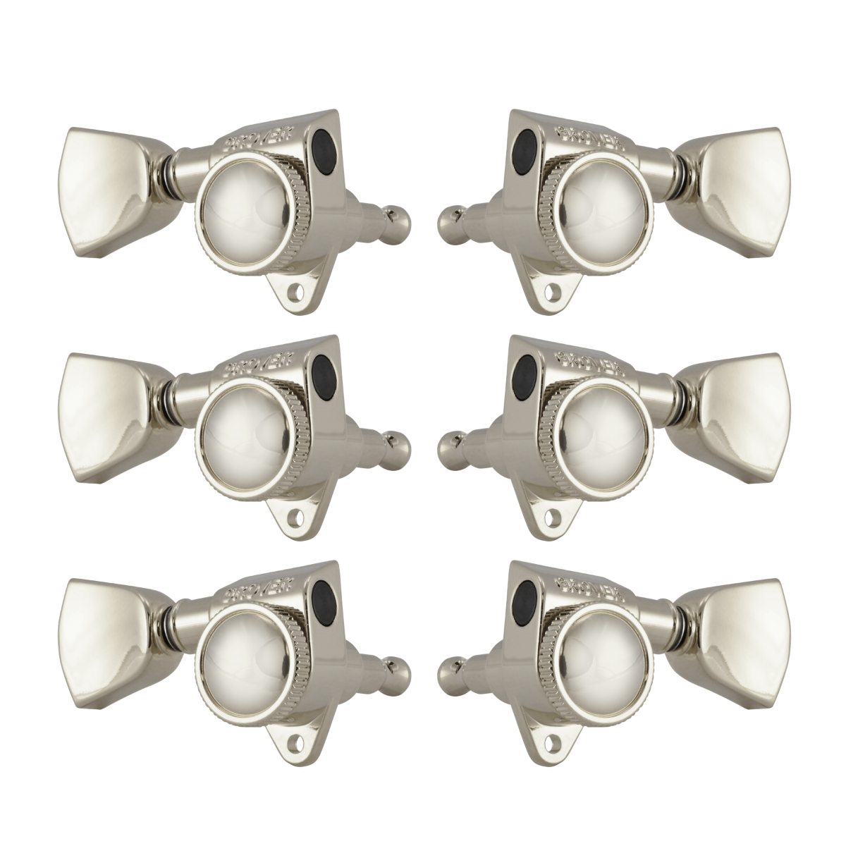 Grover Roto-Grip Locking Rotomatics Nickel Set 3+3 - Keystone Buttons