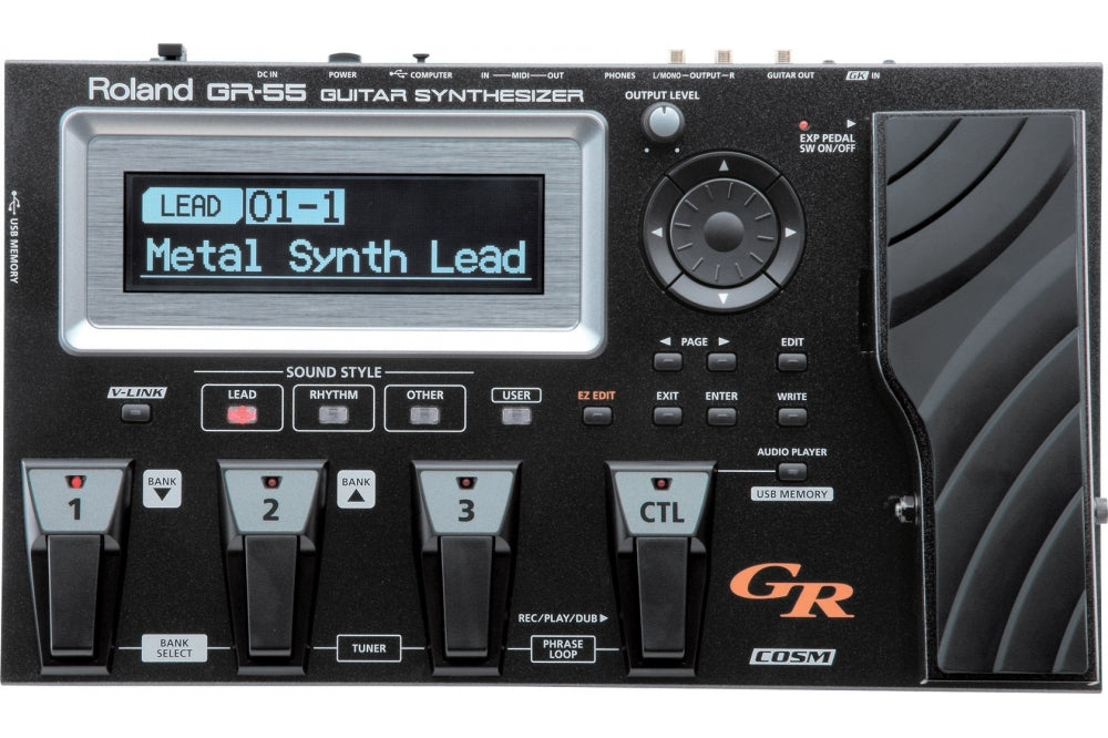 Roland GR55 Guitar Synthesizer With GK3 Pickup and GKC10 Cable