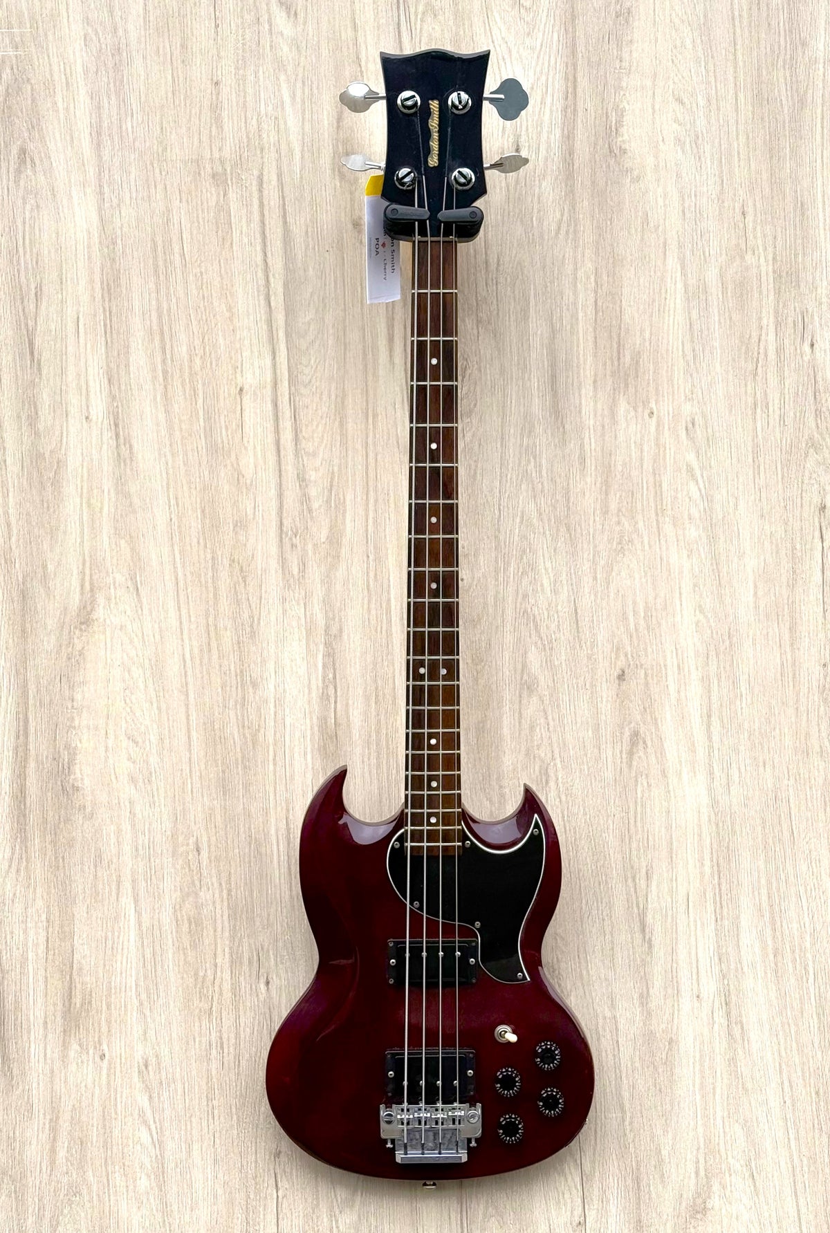 Vintage Gordon Smith GS SG-Style Custom Bass Cherry