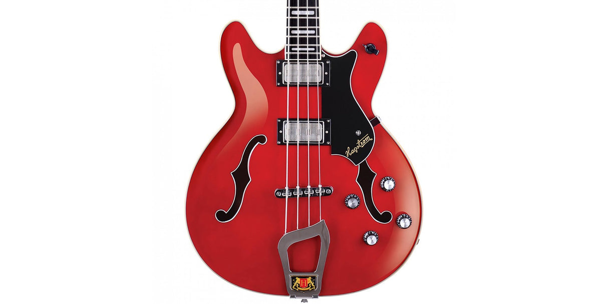 Hagstrom Viking Bass - Cherry Transparent