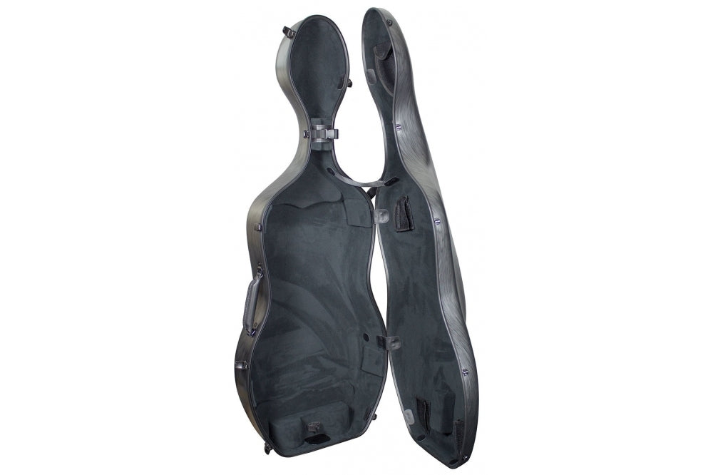 Hidersine Case Polycarbonate Cello Brushed Silver