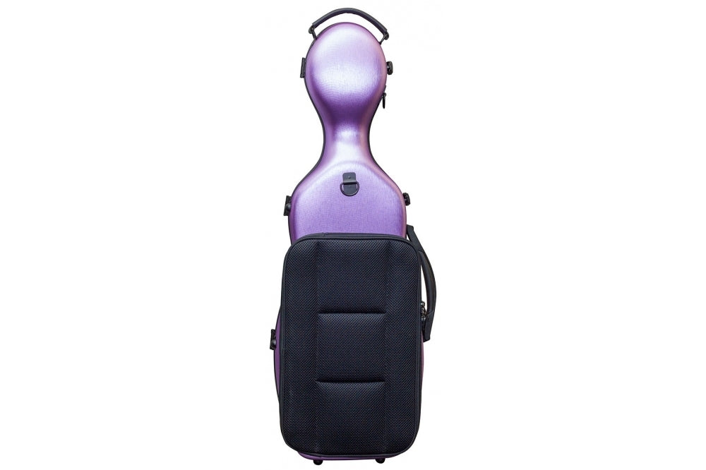 Hidersine Violin Case Polycarbonate Gourd Brushed Purple