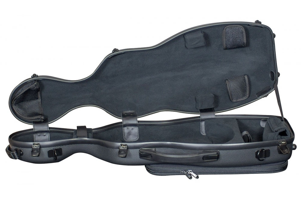 Hidersine Violincase Polycarbonate Gourd Carbon Fibre Effect