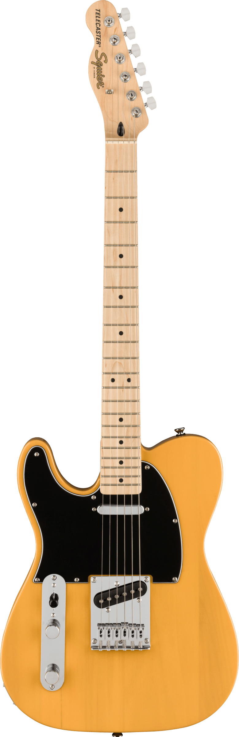 Squier Affinity Tele Left Hand MN Butterscotch Blonde with Black Pickguard