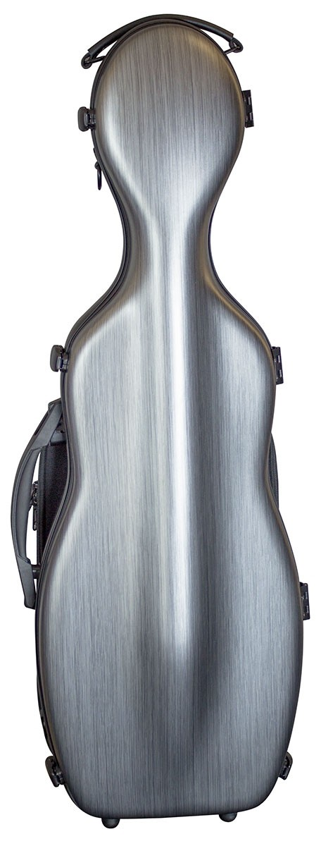 Hidersine Violincase Polycarbonate Gourd Brushed Silver