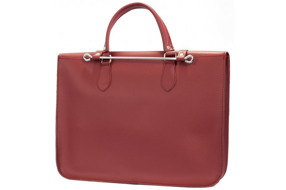 Montford Leather Music Case - Wine Red