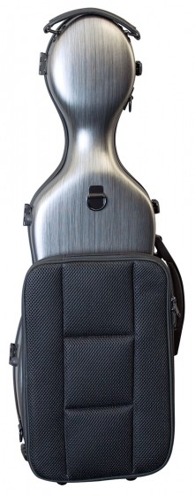 Hidersine Violincase Polycarbonate Gourd Brushed Silver