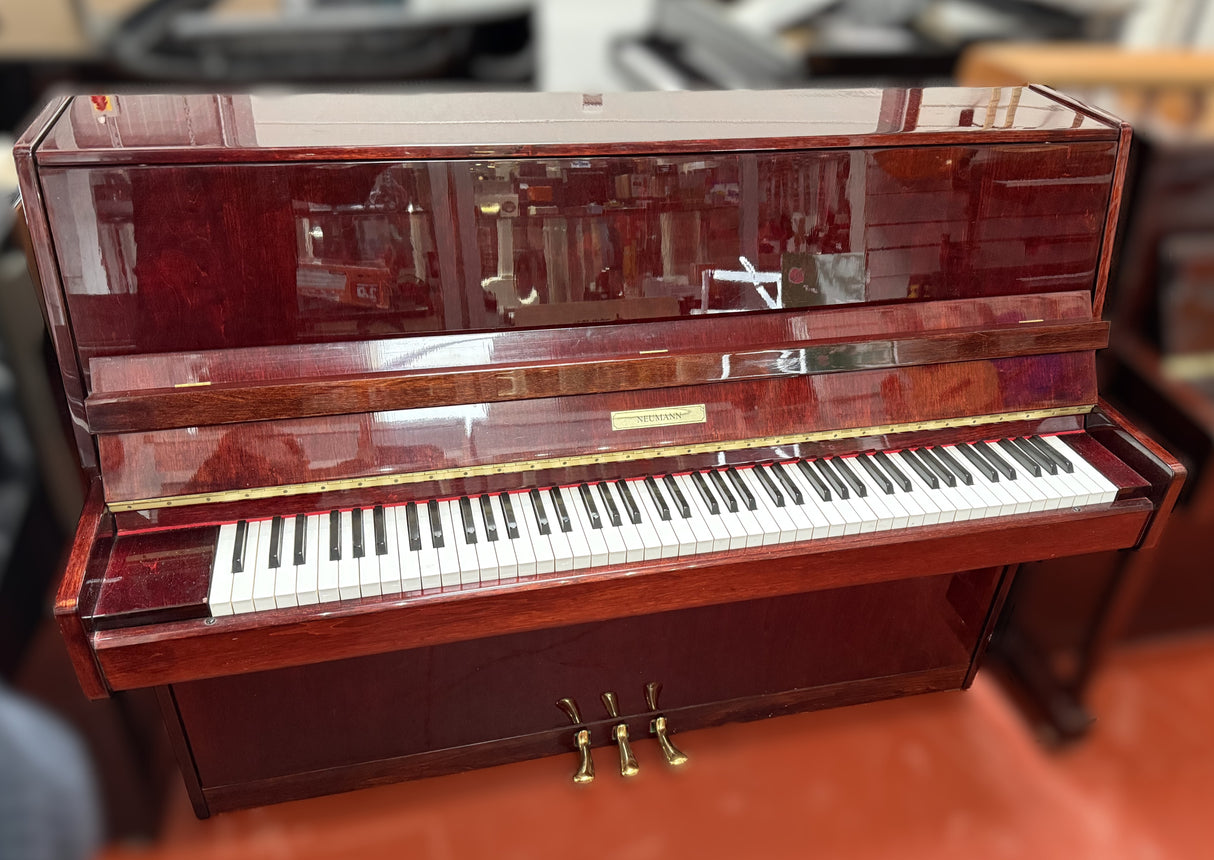 Neumann Upright Acoustic Piano Polished Mahogany