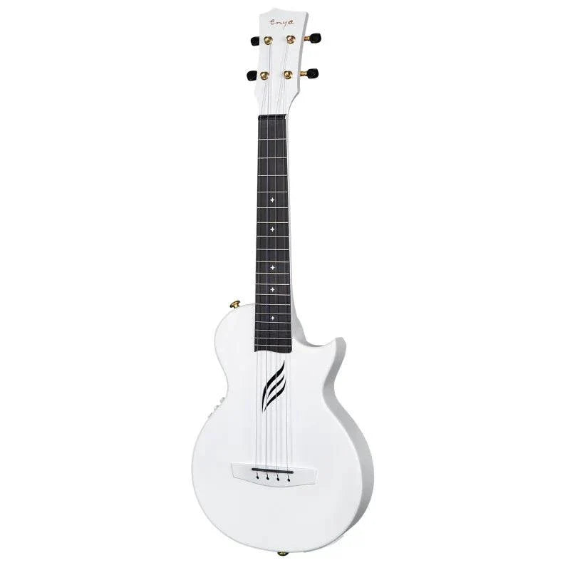 Enya Nova UE Pro Tenor Electro-Acoustic Ukulele Carbon Fibre White