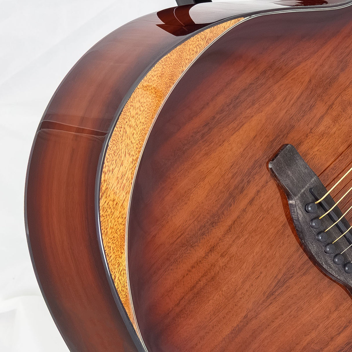 Adam Black O-2TKEA Koa Travel Electro Acoustic with Bevelled Armrest and Gigbag