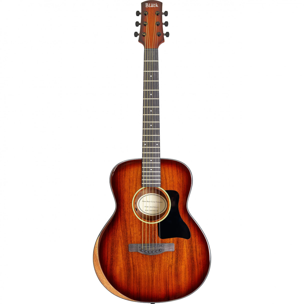 Adam Black O-2TKEA Koa Travel Electro Acoustic with Bevelled Armrest and Gigbag