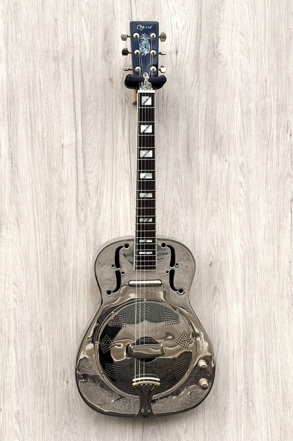 Ozark 3515BTE Thinline Metal Resonator Engraved