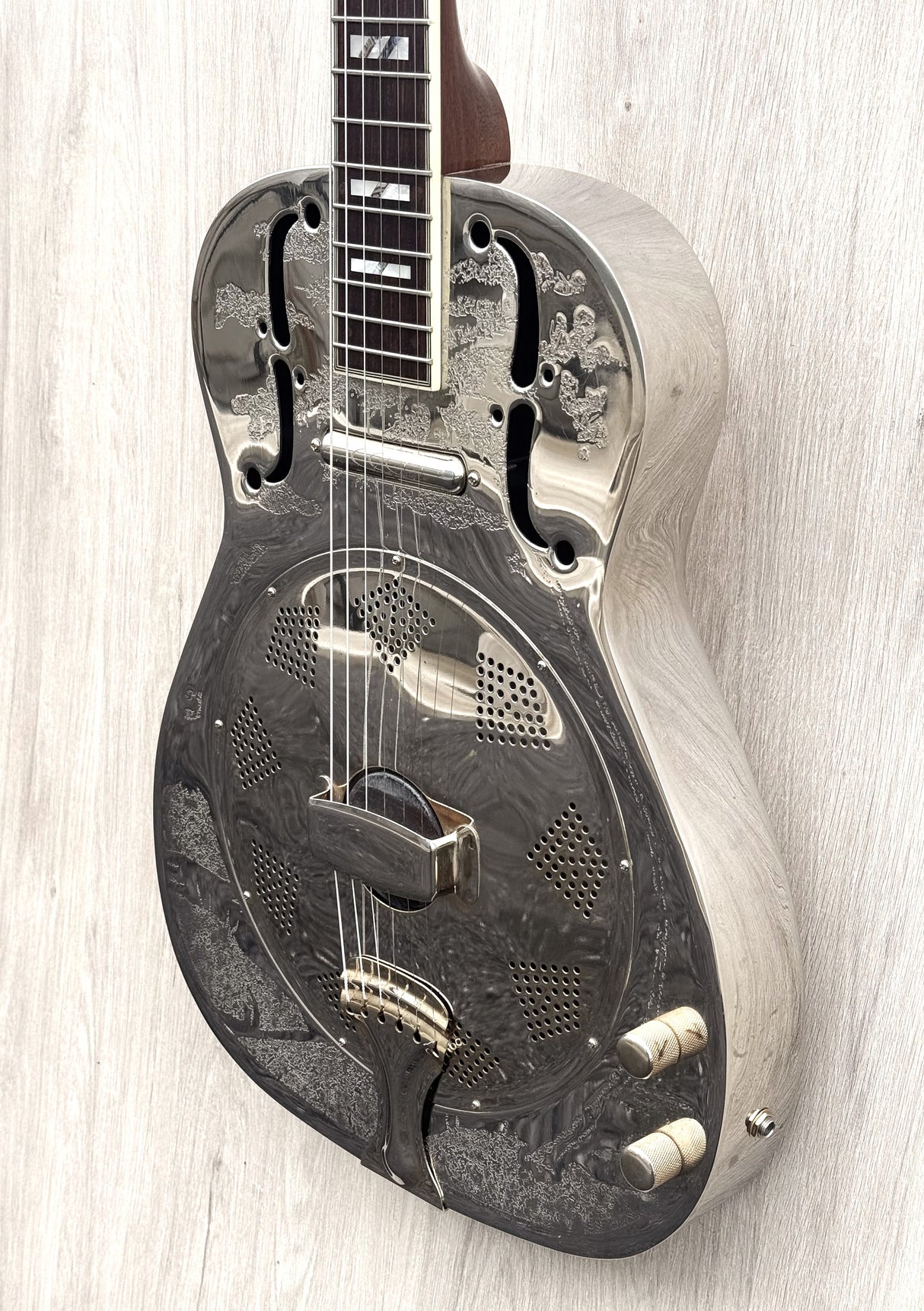 Ozark 3515BTE Thinline Metal Resonator Engraved