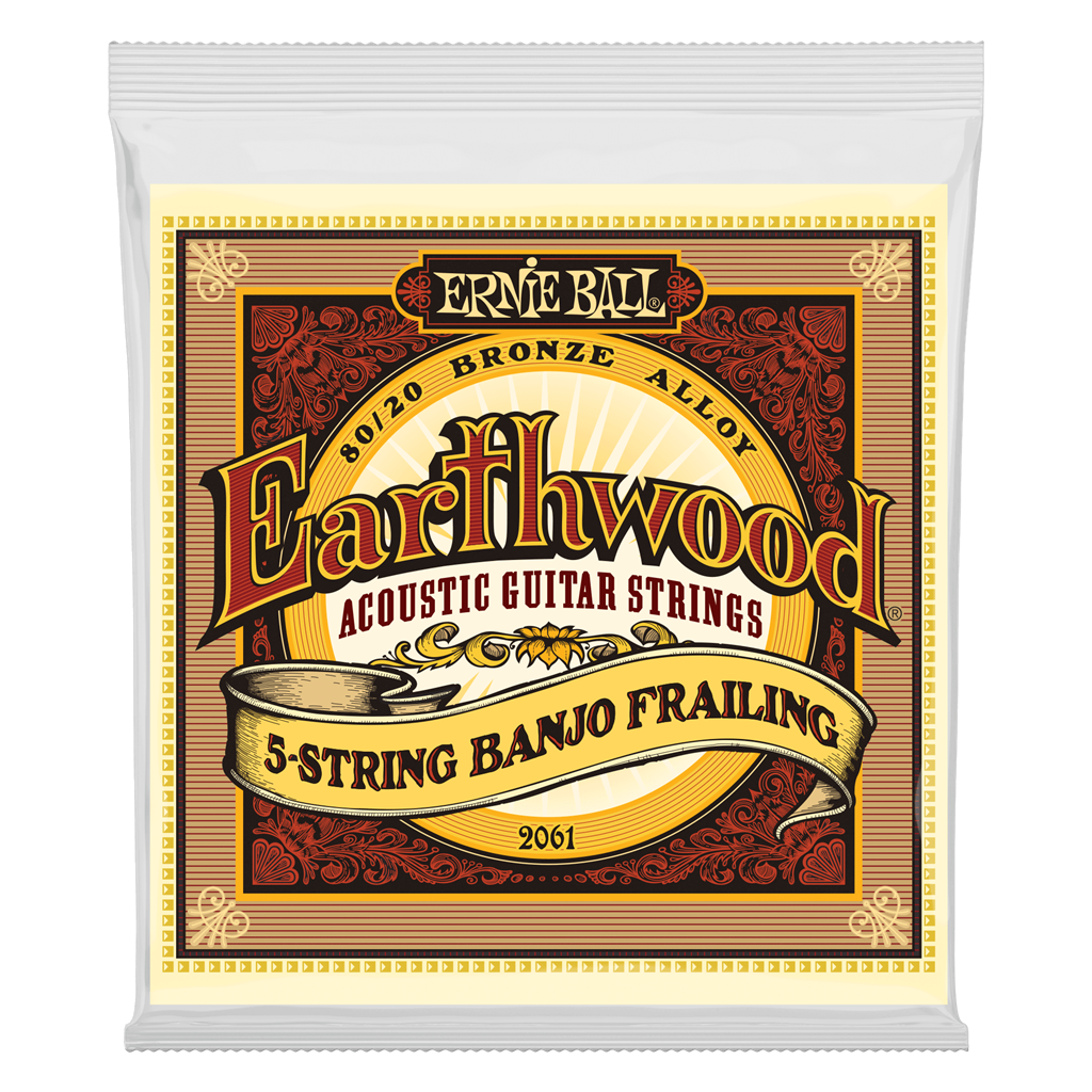 Ernie Ball Earthwood 5-String Banjo Frailing Loop End 80/20 Bronze