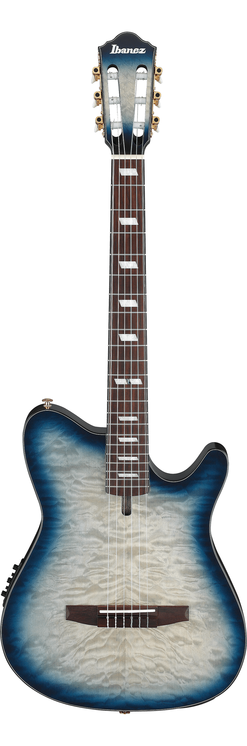 Ibanez FRH20QMN-CTL FRH Electro-Acoustic Classical Quilted Cosmic Blue Starburst
