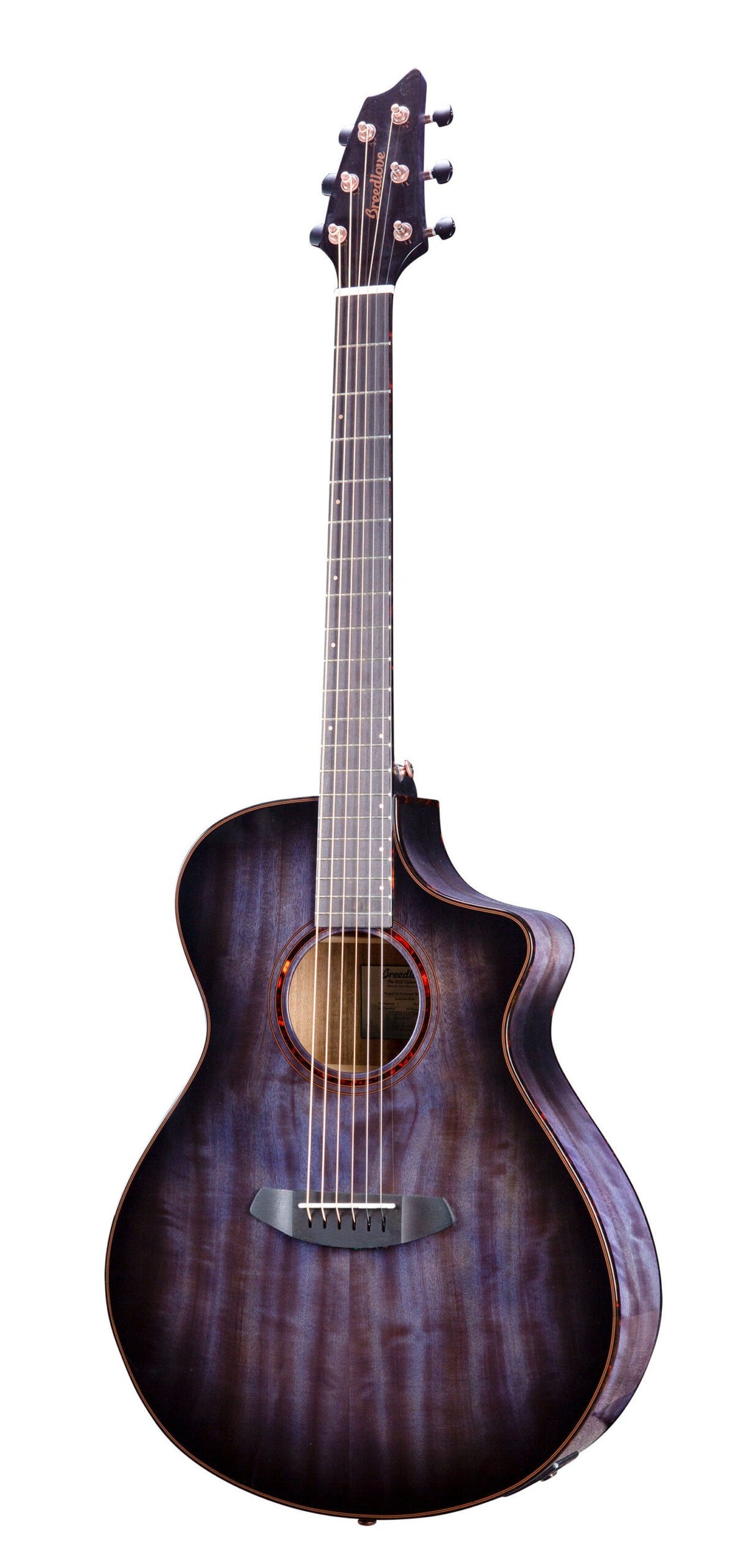 Breedlove ECO Pursuit Exotic S Concert Blackberry CE - Myrtlewood