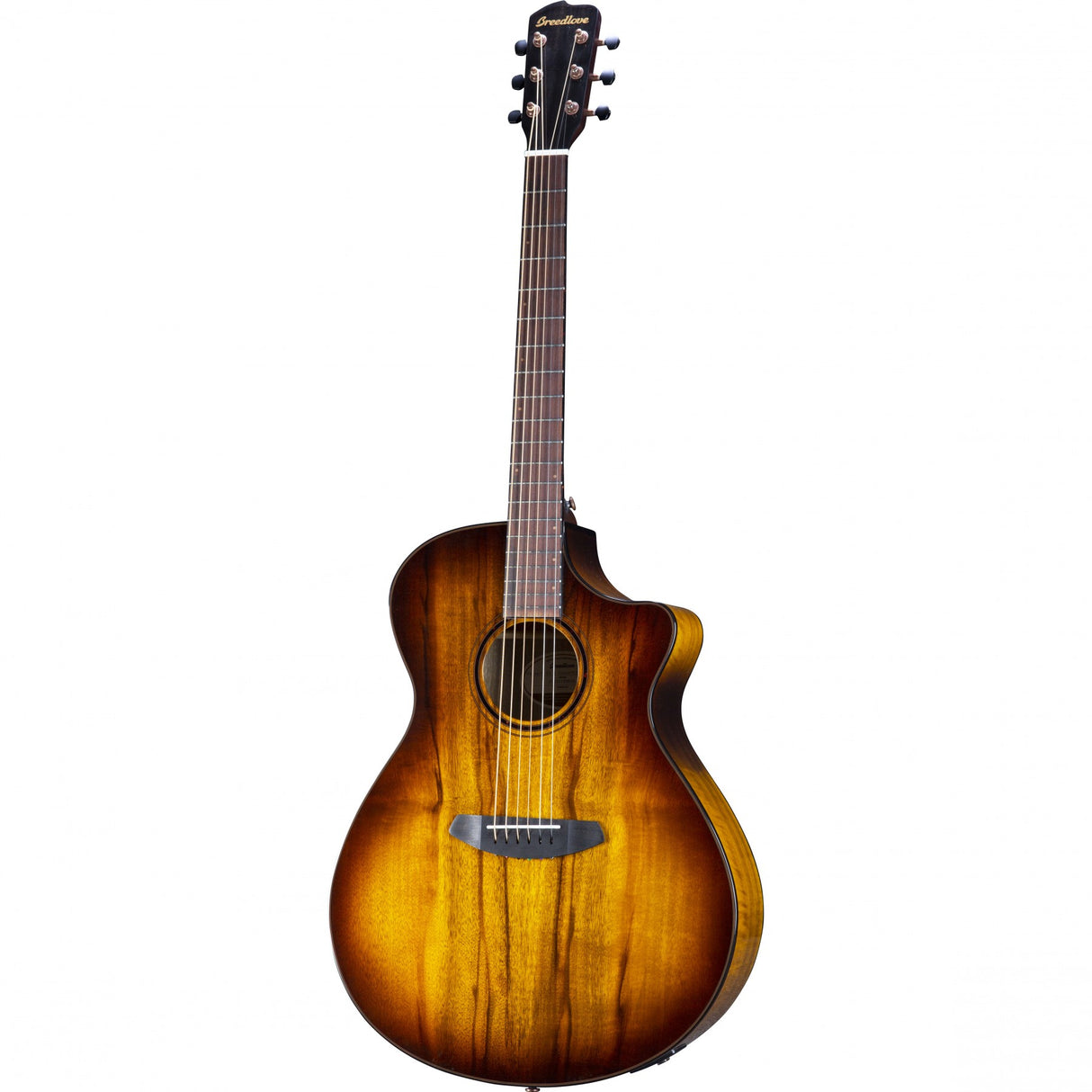 Breedlove ECO Pursuit Exotic S Concerto Tiger's Eye CE - Myrtlewood