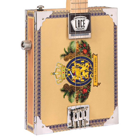 Lace Cigar Box Electric Guitar 3 String - Royalty