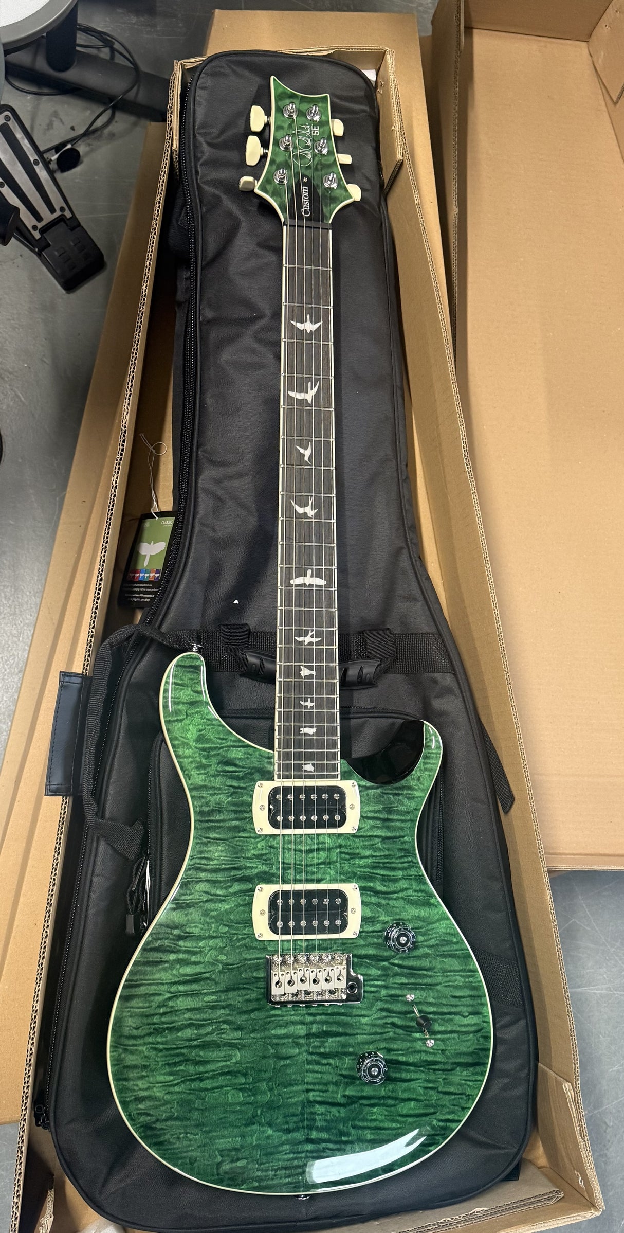 PRS SE Custom 24 Quilt Teal Black 2026