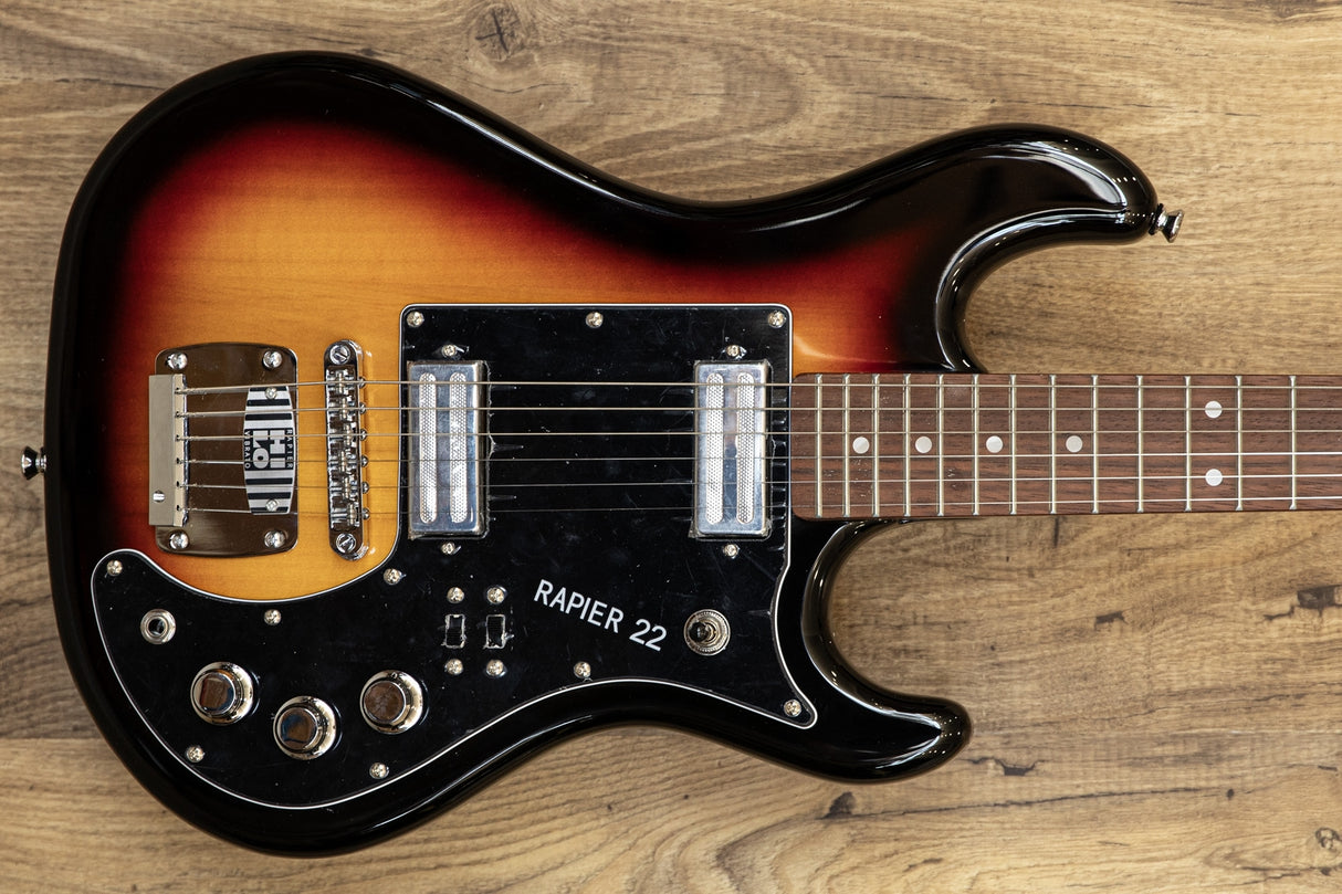 Rapier 22 Electric Guitar 3 Tone Sunburst