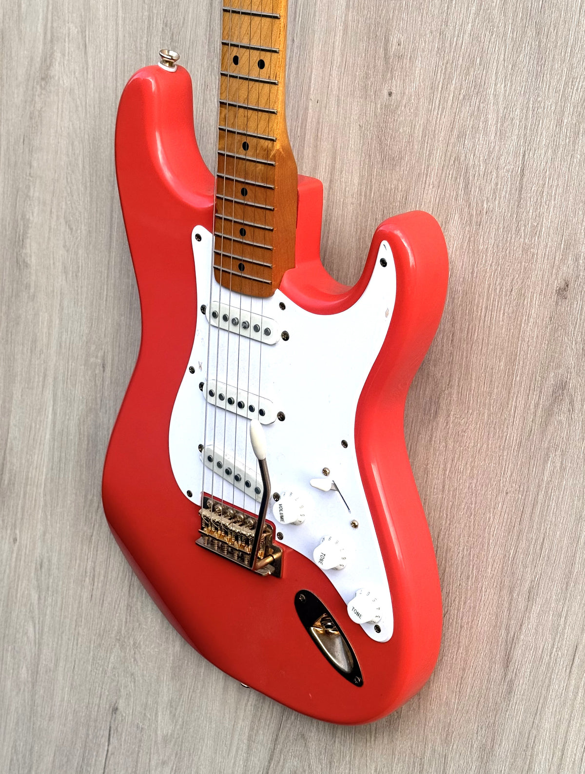 Squier FSR Classic Vibe 50s Strat Fiesta Red Gold Hardware 2021