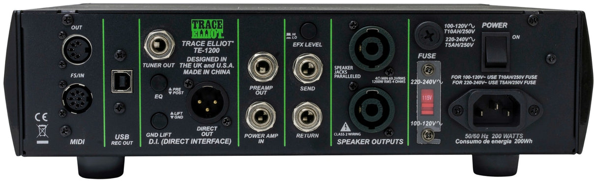 Trace Elliot TE-1200 Bass Amplifier Head