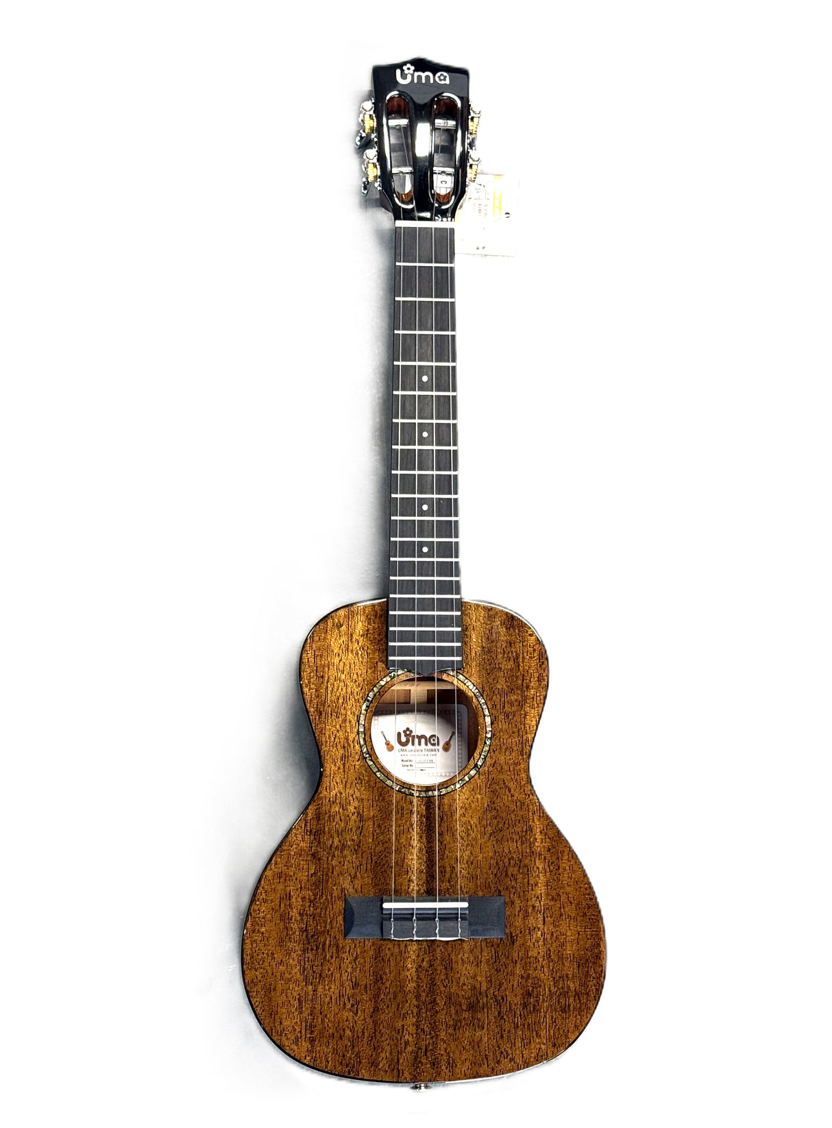 Uma UK-20ST Solid Mahogany Tenor Electro-Acoustic Ukulele Black