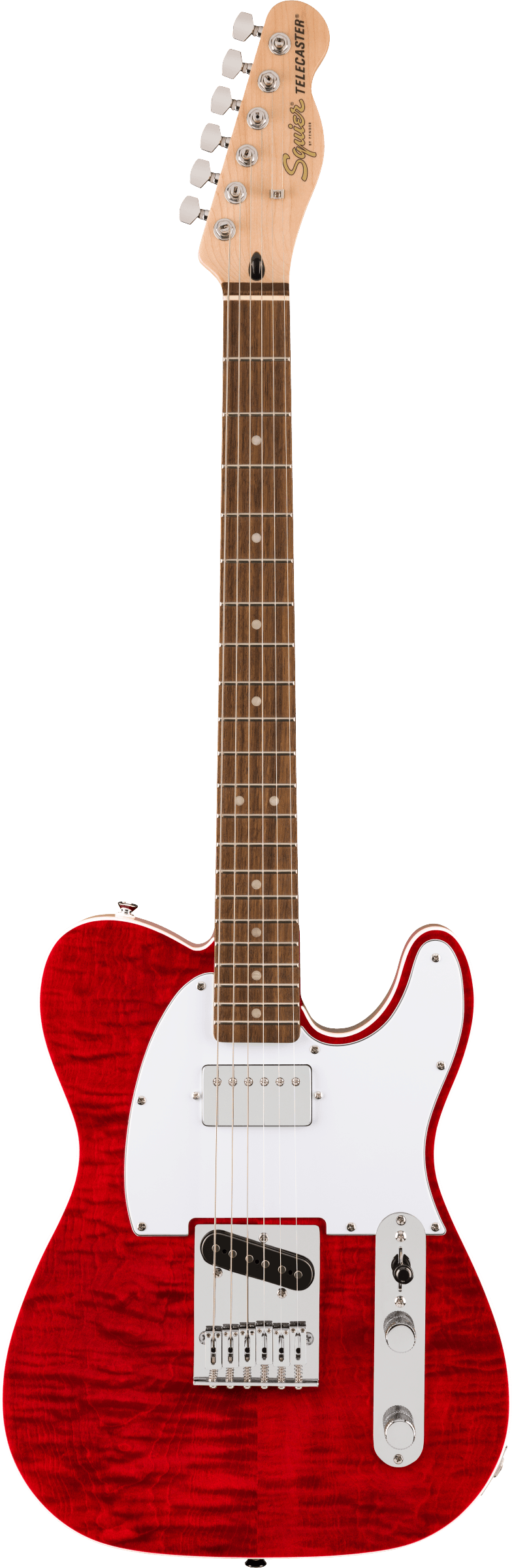 Squier Affinity Telecaster FMT SH  LRL Crimson Red Transparent