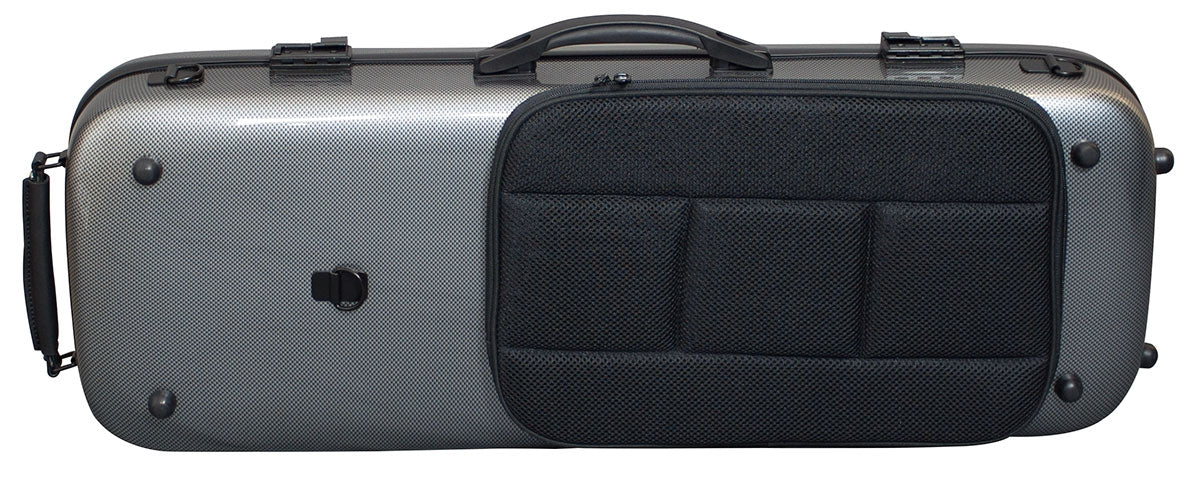 Hidersine Viola Case - Polycarbonate Oblong Carbon Fibre Effect