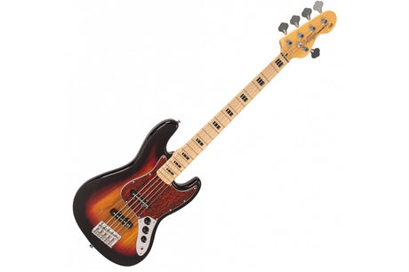 Vintage V495 Bass 3 Tone Sunburst Guitar Pack
