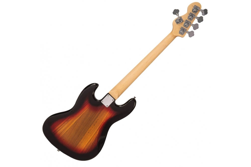 Vintage V495 Bass 3 Tone Sunburst Guitar Pack