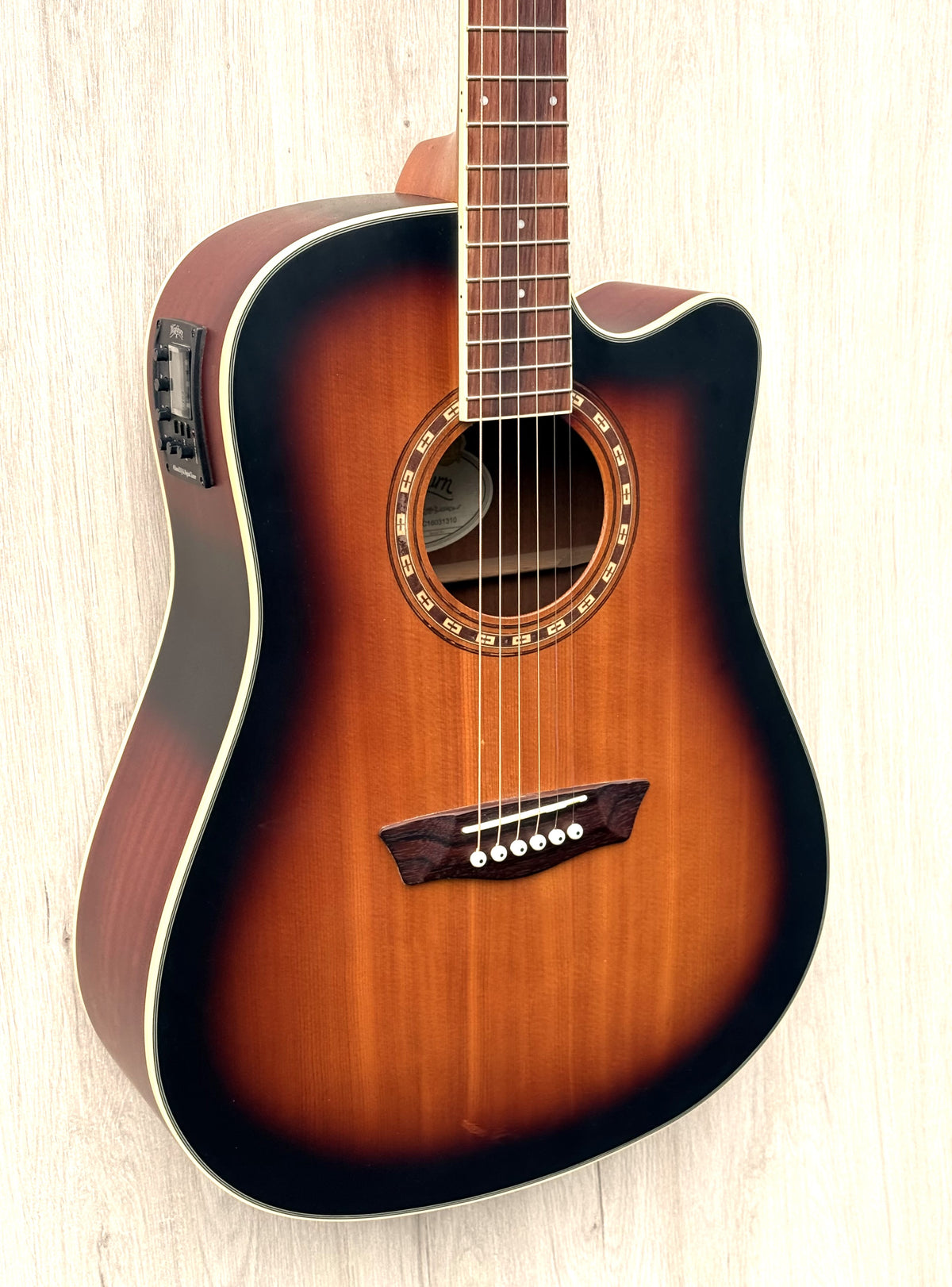 Washburn WD7SCE ATBM Harvest Series Dreadnought Sunburst
