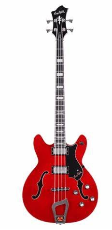 Hagstrom Viking Bass - Cherry Transparent