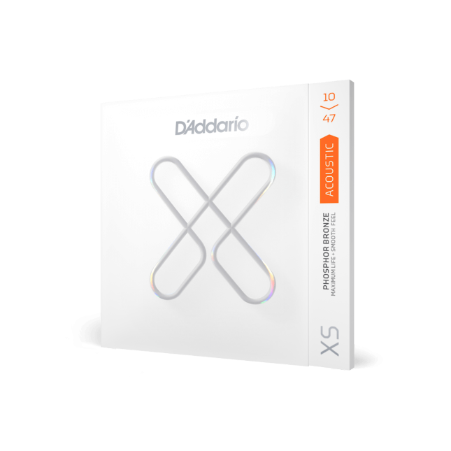 D Addario XS Phosphor Bronze Coated Acoustic Guitar Strings 10-47 Extra Light