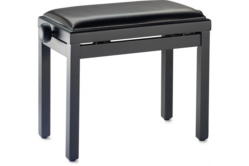 Stagg Adjustable Piano Bench Black Matt Vinyl Top