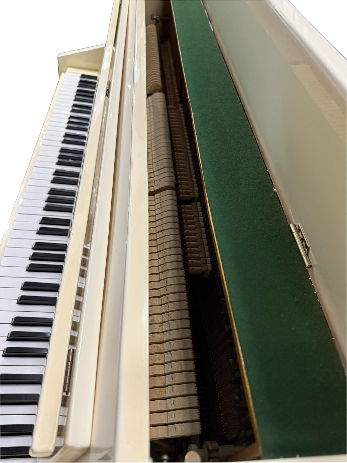 Zender Upright Piano Polished White